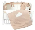 Lenjerie de pat pentru copii PernaMea Set lenjerie 8 piese Satin Urs Maro (PM.101608/2)