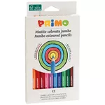 Set de creație Primo Crafts 510MAXI12E Creioane Jumbo, 12 culori / 5,5 mm