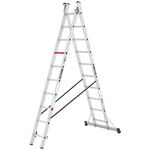 Лестница Cagsan TSA6 двухсекционная, 2x10 ст, H=4.94m, макс.нагрузка150kg