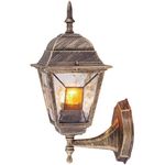 Aplică exterior Vivalux VIV004228 de gradina MURANO, pe perete, E27, direcționat în sus, alama antica