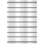 Perdea de duș Bisk 08179 TXT MONDO, alb/negru 180x200