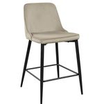 Scaun de bar Deco Clasic Small Beige HLR7+Black Legs