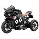 Mașină electrică pentru copii Richi (96307) Motocicleta neagra pe acumulator pentru copii (868)