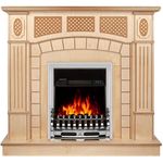 Камин электрический ArtFlame Amsterdam wood & Galileo silver