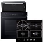 Духовой шкаф, варочная панель и вытяжка Samsung NV7B4125ZAK/WT + NA64H3010AK/WT + NK52FG454CM/UR