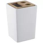 Pahar pentru periuțe de dinți Bisk 06578 Suport periute de dinti PURE