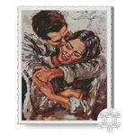 Tablou pe numere Art Gallery QB205759 Mozaic cu diamante patrate 40x50cm Cuplu indragostit