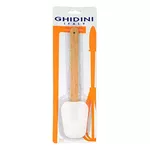 Лопатка кухонная Ghidini 51823 кондитерская 26cm, силикон/дерево