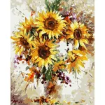 Картина по номерам Richi (03321) Buchet de floarea soarelui 40x50