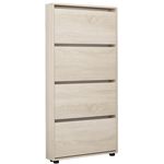 Raft pentru încălțăminte Mobildor-Lux Leo Slim 100x16x164H cm Sonoma