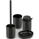 Аксессуар для туалета Tadar Набор для WC 4pcs Black Matte