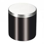 WROCLAW косметический контейнер отдельностоящий, нерж сталь, черный матовый RJAC024-05BL