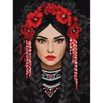 Картина по номерам Ideyka (KHO8604) Unbreakable Ukrainian woman, 30х40