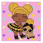 Картина по номерам Ideyka (KHO6287) L.O.L. Surprise! TroopSurprise Queen Bee With Queen Pup, 40х40
