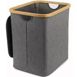 Корзина для белья Jumi CD-306912 Cos pentru rufe, capacitate 80L, Gri