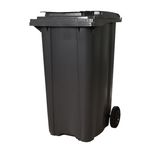 Урна для мусора Uniplast 37243 Cos pentru transportarea deseurilor 240 L pe roti (gri inchis) STANDART HE