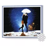 Картина по номерам Art Gallery GA70007 Mozaic cu diamante 40x50cm In doi iarna