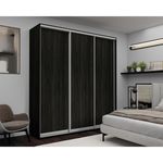 Шкаф Nex Home Dulap cu uși glisante, 300x60x240cm, PAL, Antracit