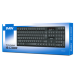 Wireless Keyboard SVEN KB-C2300W, 12 Fn keys, Splash proof, Battery indicator, 2.4Ghz, 2xAA, Black