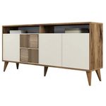 Casetieră Trendy Milan 160, Nuc, Crem 160x78x35cm