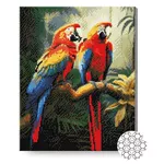 Картина по номерам Art Gallery GA87232 Mozaic cu diamante 40x50cm Papagal in jungla