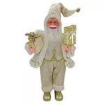 Новогодний декор Promstore 20071 Mos Crăciun, 45cm, Golden Christmas cu cadouri