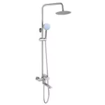 Set pentru duș Hydro S Aquafix 201, din inox cu baterie, satin (0400376)