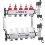 Комплект распределителей Wisse Set Distribuitor inox 1'' 10C cu debitmetre (58242)