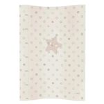Аксессуар для пеленания Ceba Baby W-104-066-111 Saltea de infasat moale pe 2 parti Cosy Beige Stars, 70x50 cm