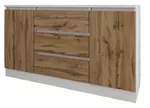 Comodă Smartex (16221) Т4 160cm Alb+Stejar inchis