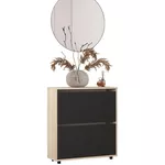 Полка для обуви Mobildor-Lux Leo 80x27x86H cm Sonoma/Anthracite