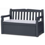 Fotoliu Keter Eden Garden Bench 265L Graphite/Gray (250076)