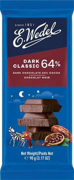 Ciocolată neagră Wedel 64%, 90g