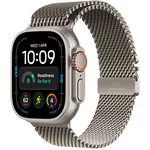 Смарт часы Apple Watch Ultra 4 GPS Cellular 49mm Natural Titanium Case with Natural Titanium Milanese Loop S MJA84