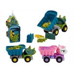 Игрушка для песочницы Promstore 57434 Masina-Dino/Unicorn, 7buc, 36x16x18cm (în asort.)
