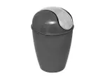 Cos pentru gunoi cu capac batant Conical 5.6l, gri