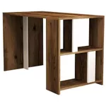 Masă de birou Trendy Lima, Nuc, Alb 120x75x60cm