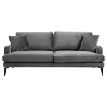 Диван Trendy Papira Gri, 90x88x205cm (3 locuri)