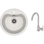 Мойка кухонная со смесителем Dr.Gans Dora + SanDonna F 7073 gri