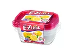 Set containere alimentare EZ Lock 3buc, 0.27l, 15X9X5cm
