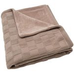 Детское постельное белье Jollein 517-522-68125 Paturica Box Knit Milky Coffee/Velvet GOTS, 100x150cm