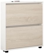 Полка для обуви Mobildor-Lux Leo Slim 50x16x86H cm White/Sonoma