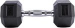 Ganteră LivePro 49879 Gantera Hex Rubber Dumbbell 2x12.5kg, LP8005/12.5/Bk