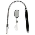 Ручной инструмент King Tony 9TQ02 зеркало смотровое на гибком стержне 450мм с магнитом и подсветкой