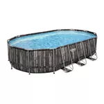 Piscina Power Steel Oval 610x366x122cm, 20241L, carcas metal