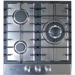 Plită încorporabilă pe gaz Tornado TR-453 HM Inox (Textured)