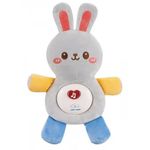 Мягкая игрушка Chipolino Rabbit DIG02406028 Grey с музыкой и светом