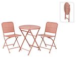 Комплект мебели 3ед: стол D60, H70cm и 2 стула 38X41XH78cm