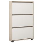 Полка для обуви Mobildor-Lux Leo Slim 60x16x125H cm Sonoma/White