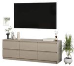 Comodă TV MebelStar NEO 6S 150x43x53 Cashmere (MBS-1282)